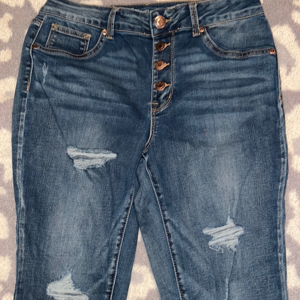 Maurices high rise skinny jeans.